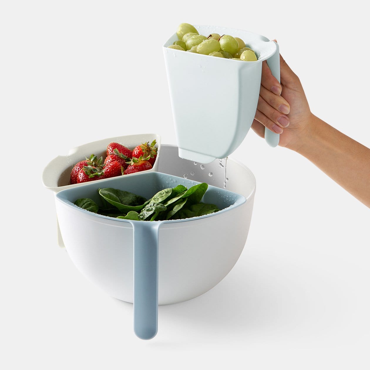 Chefn Fruit & Vegetable Prep 3-in-1 Prep Colander