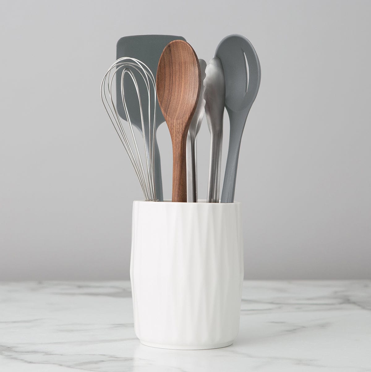 Chefn 6-Piece Kitchen Utensil Set with Ceramic Crock 6-Piece Kitchen Utensil Set with Ceramic Crock