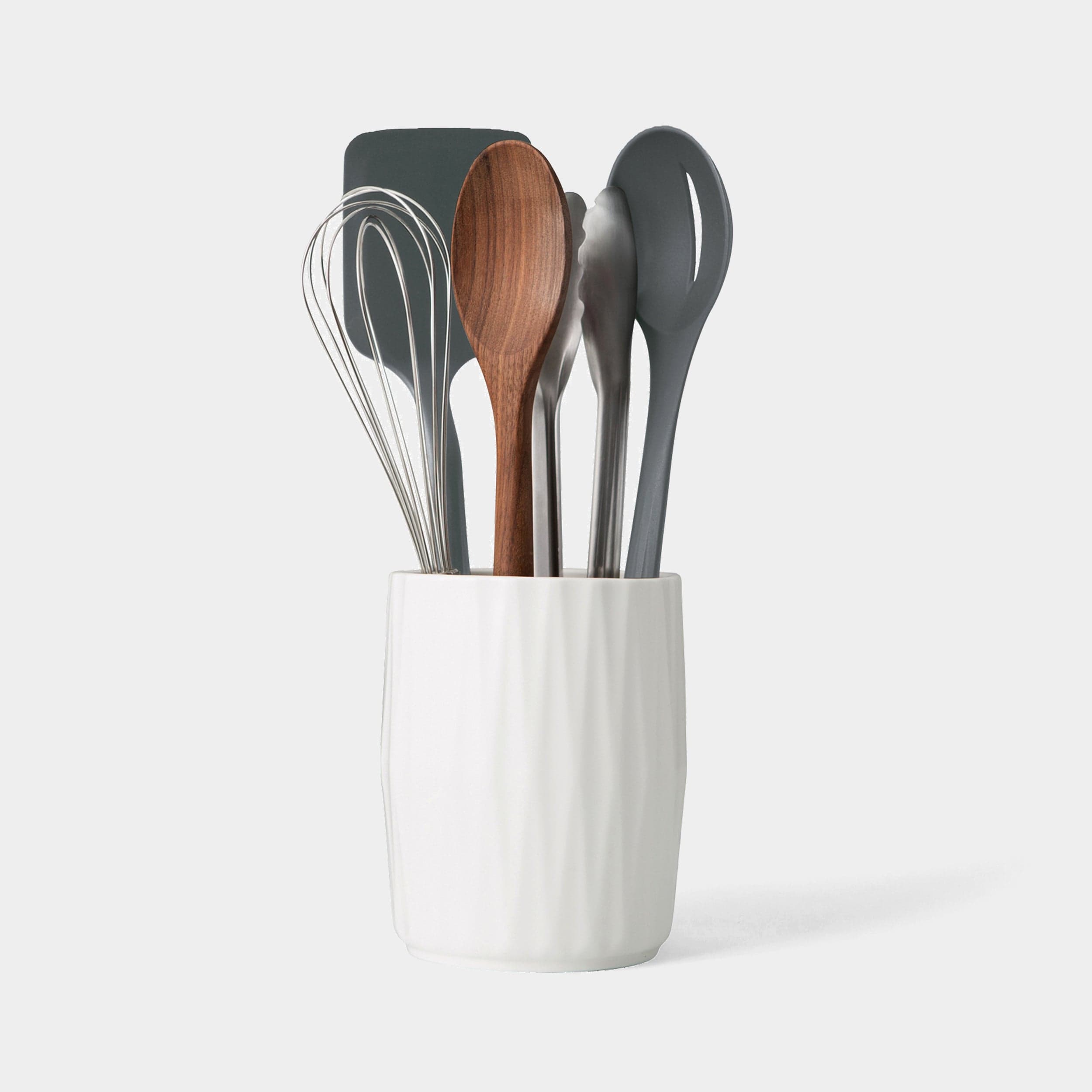 Chefn 6-Piece Kitchen Utensil Set with Ceramic Crock 6-Piece Kitchen Utensil Set with Ceramic Crock