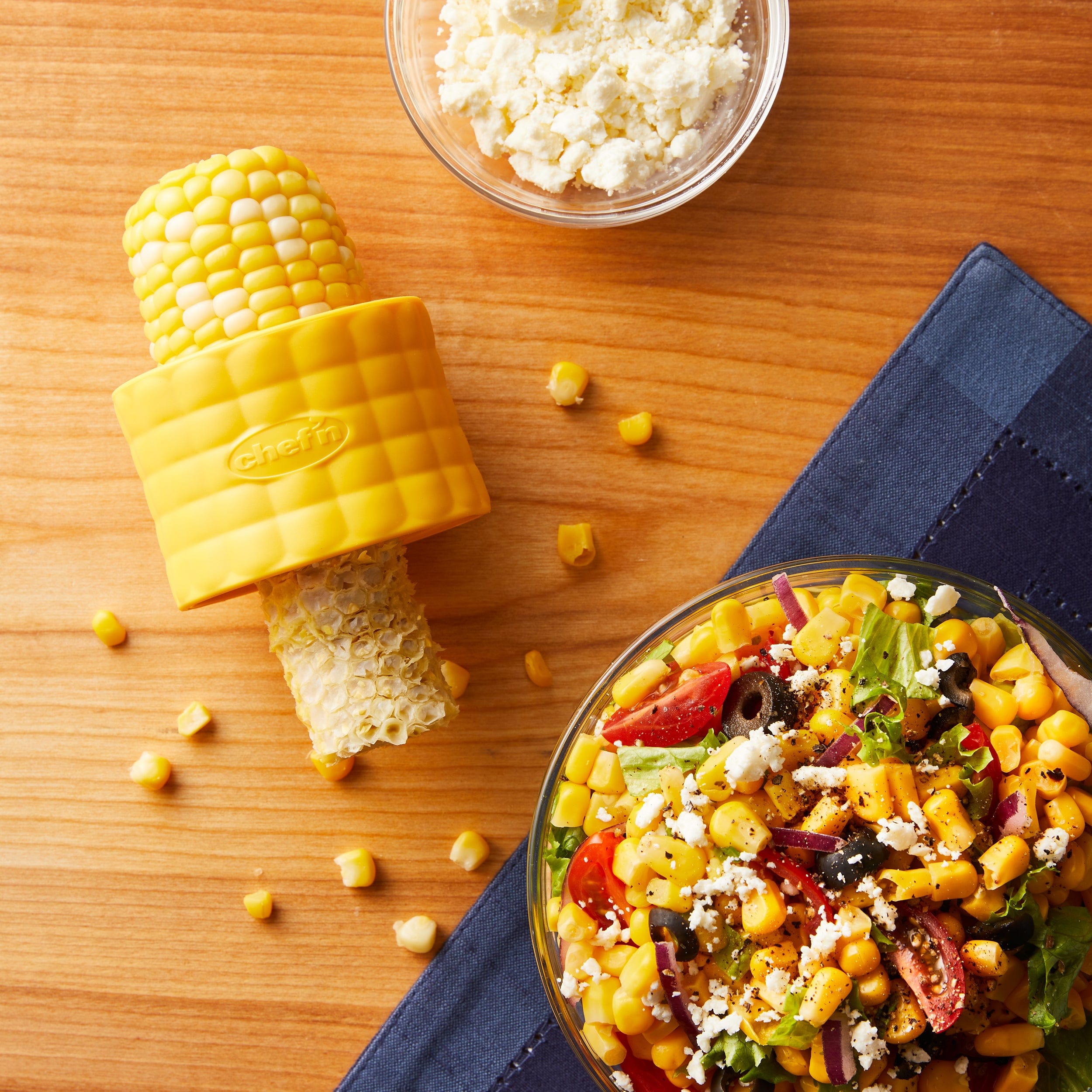 Chefn Fruit & Vegetable Prep Cob Corn Stripper Cob Corn Stripper