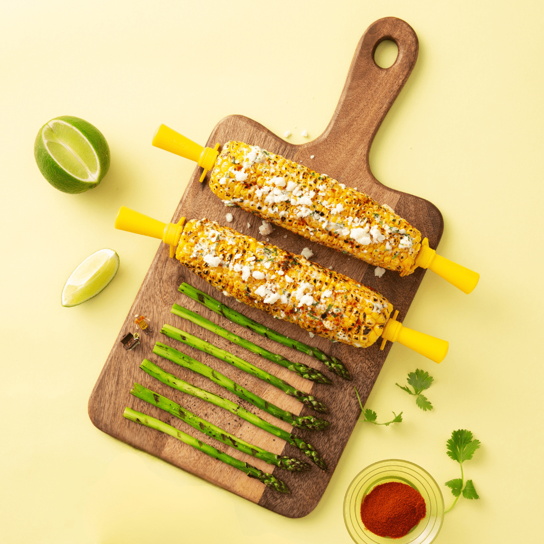 Chefn Fruit & Vegetable Prep CobStopper Corn Cob Holders (4 pairs)