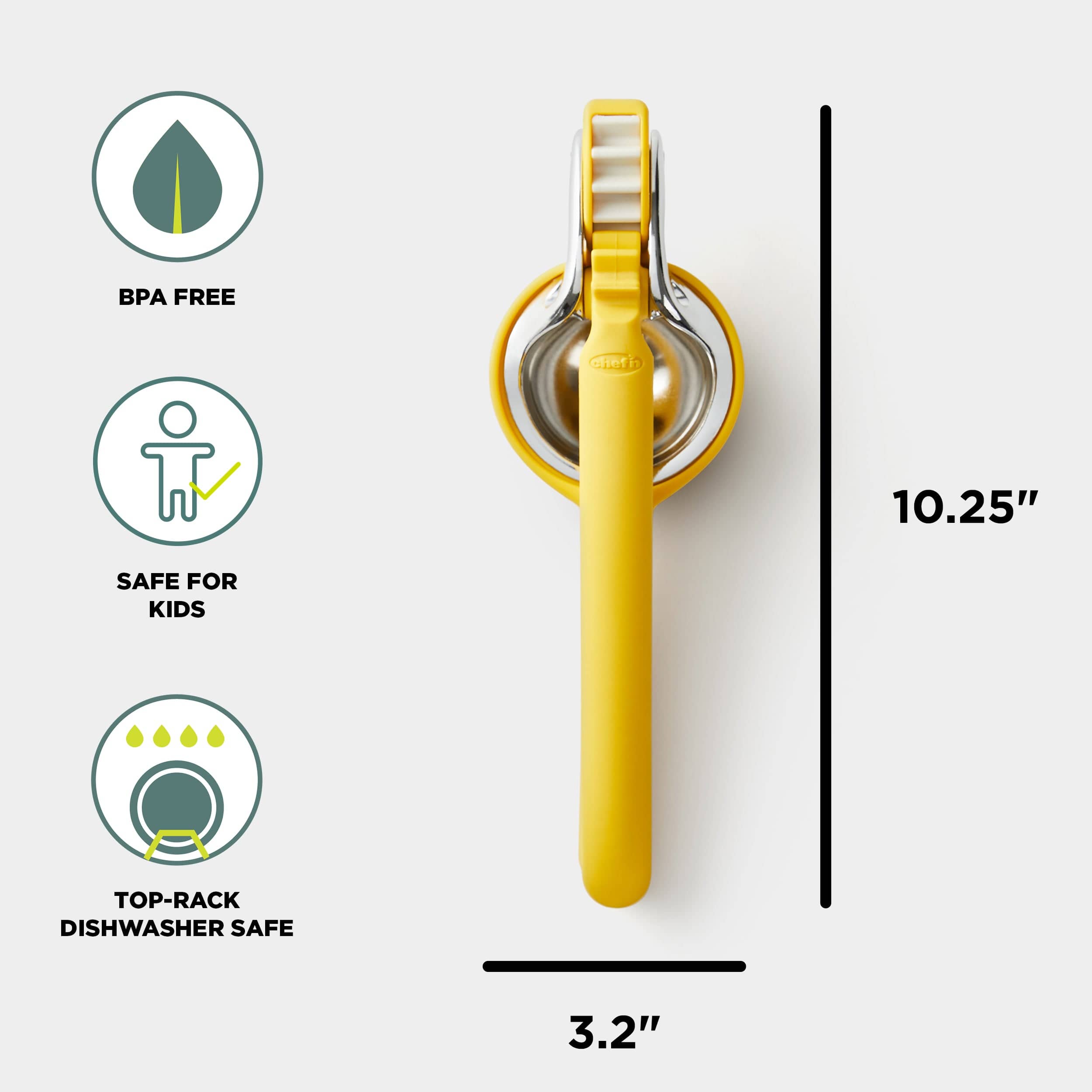 Chefn Fruit & Vegetable Prep FreshForce Citrus Juicer FreshForce Citrus Juicer - Best Handheld Juicer for Lemons and Limes