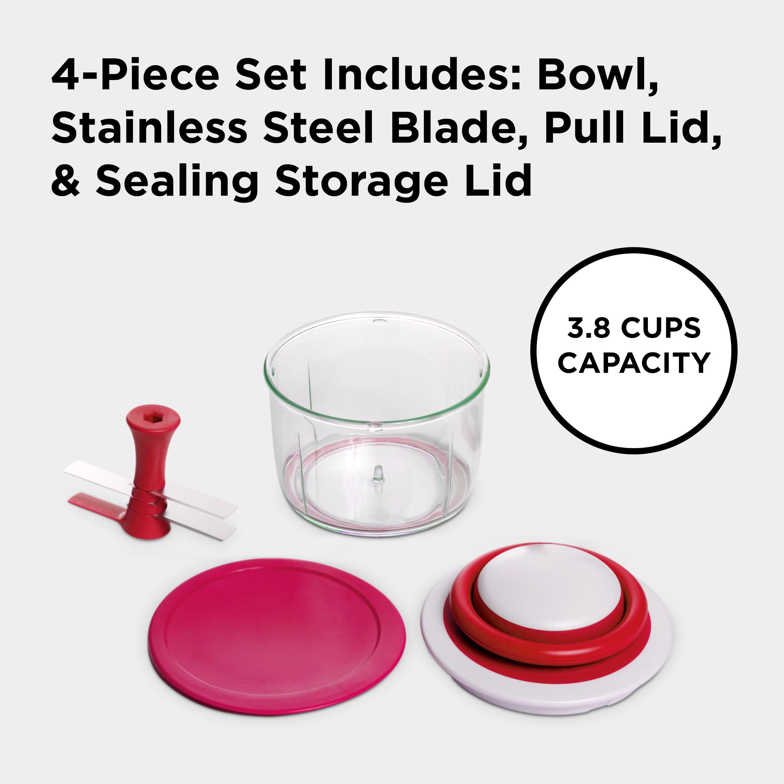 Chefn Fruit & Vegetable Prep/Cutting & Chopping VeggiChop Hand-Powered Food Processor VeggiChop Hand-Powered Food Processor