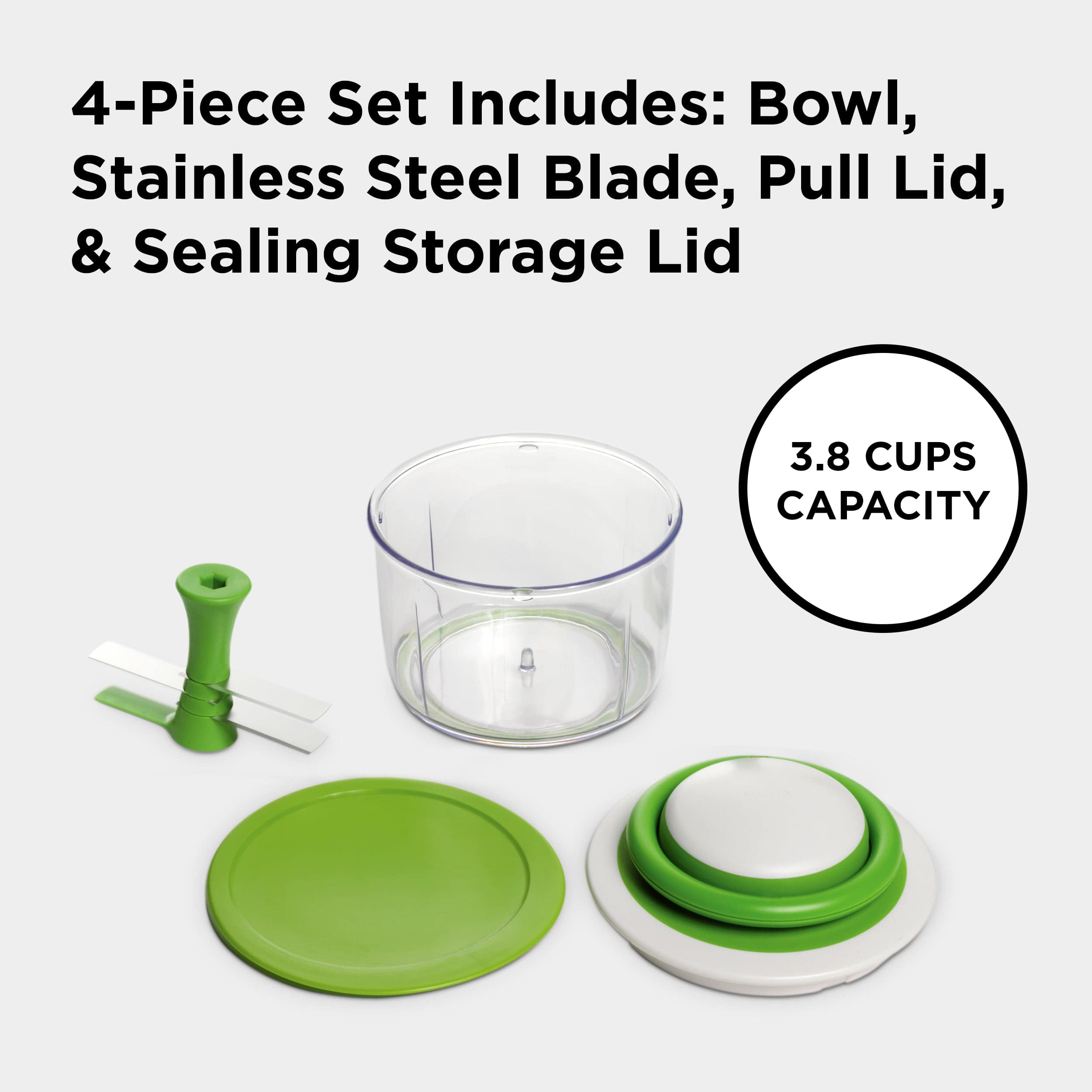 Chefn Fruit & Vegetable Prep/Cutting & Chopping VeggiChop Hand-Powered Food Processor VeggiChop Hand-Powered Food Processor